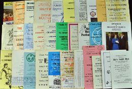 Selection of Charity football programmes from 1960s onwards featuring past X1s of Football League