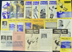 Collection of Torquay Utd home match programmes 1946/47 Watford, 1948/49 Swansea Town, 1951/52