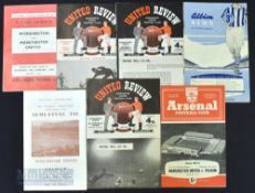 1958 Manchester Utd football FAC run to include Workington (away 3rd round) (rust marks), Ipswich