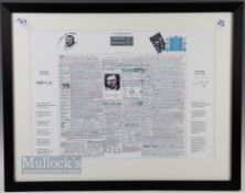 1993 Bill McLaren's Notes from Barbarians v New Zealand Game: facsimile produced for the McLaren