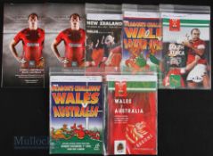 1992-1997 Wales H v S Hemisphere Rugby Programmes (7): At home v Australia 1992, 1996 & 2015 (2),