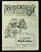 1944/45 West Bromwich Albion v Walsall football league north match programme 7 April 1945; fair