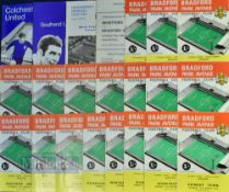 1969/70 Last League season Bradford PA football match programmes homes Grimsby Town, Workington x 2,