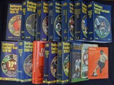 Collection of Rothmans Football Yearbooks 1970/71 (No. 1) to 1980/81 (No. 11); Canon football