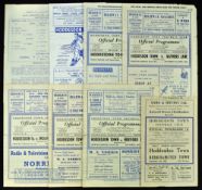 Selection of Hoddesdon Town home match programmes to include 1935/36 Berkhamsted Town (4 pager,