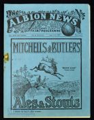 1932/33 West Bromwich Albion v Manchester City match programme 17 April 1933, slight crease, rusty