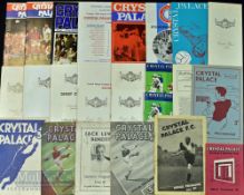 Collection of Crystal Palace home match programmes 1946/47 Torquay Utd, 1948/49 Bristol City (