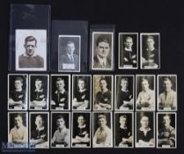 New Zealand Rugby Cards, some scarce, 1920s/30s (20): Rare, unknown make, blank back portrait