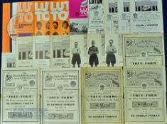 Selection of Luton Town home match programmes to include 1946/47 West Bromwich Albion, Swansea