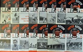 Manchester Utd home match programmes v Bolton Wanderers 1947/48, 1948/49, 1951/52, 1952/53, 1953/54,