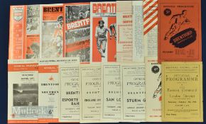 Selection of Brentford home match programmes to include 1944/45 Eastern Command v London District
