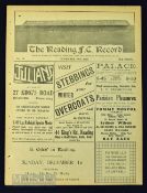 Reading v West Bromwich Albion Div. 2 match programme 30 November 1929; tiny perforations to spine