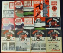 Collection of Manchester United home match programmes 1947/48 Grimsby Town, 1948/49 Bradford PA (