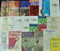 Crystal Palace home match programmes selection 1945/46 Reading, 1947/48 Chester (FAC), 1950/51