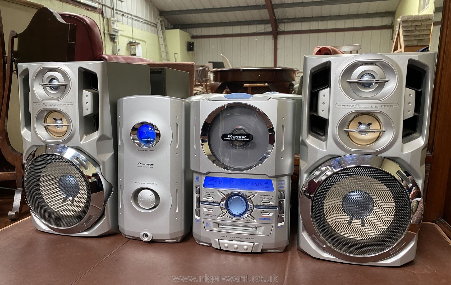 A Pioneer Stereo CD / MiniDisc / Tuner Music Centre XC-1521 MD