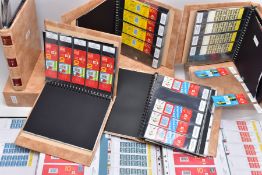 A SUPERB COLLECTION OF WINDOW BOOKLETS IN FIVE ALBUMS BWEING TYPE 7, from 1992 Olympics with many