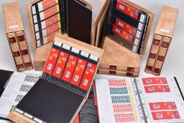 A VERY IMPRESSIVE GB WINDOW BOOKLETS, collection in nine twenty two ring albums, originally