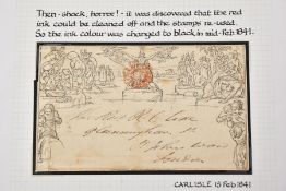 GB 1840 COLLECTION OF USED AND UNUSED MU/READY LETTER SHEETS AND ENVELOPES comprising penny