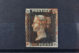 GB 1840 PENNY BLACK P7 KD 4m (just)