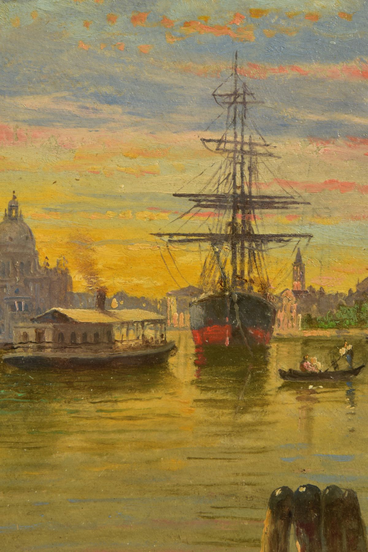 ANTONIETTA BRANDEIS/ANTONIE BRANDEISOVA (CZECH 1848-1926) 'GRAND CANAL, VENICE' gondolas, three - Image 5 of 7
