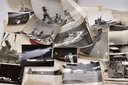 A BOX FILE CONTAINING A LARGE NUMBER OF PHOTOGRAPHS IN BLACK AND WHITE, all taken by official
