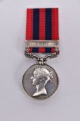 INDIA GENERAL SERVICE MEDAL 1854, Bar Pegu, named on rim John Haniin 51st K.C.Lt Infantry