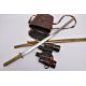 A BROWN LEATHER CASE BOXED PAIR OF BELIEVED IMPERIAL JAPANESE ARMY WWII ERA BINOCULARS, the left - Image 12 of 16