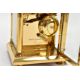 A BRASS CARRIAGE CLOCK AND A MILITARY POCKET WATCH, a white enamel face with black Roman numerals, - Image 6 of 7