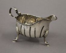 An Irish silver sauce boat, hallmarked for Dublin, maker's mark of Matthew West 1765-1792. 15.