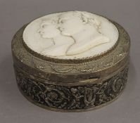 A 19th century Continental silver box,
