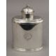 A silver tea canister. 12.5 cm high. 7.5 troy ounces. - Image 1 of 4