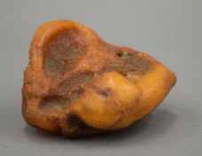 A large piece of natural amber. 145.6 grammes.