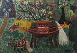 Schultze-Blum, Ursula Mittenwald 1921 - 1999 Köln, Malerin, Ehefrau von Bernard Schultze. 