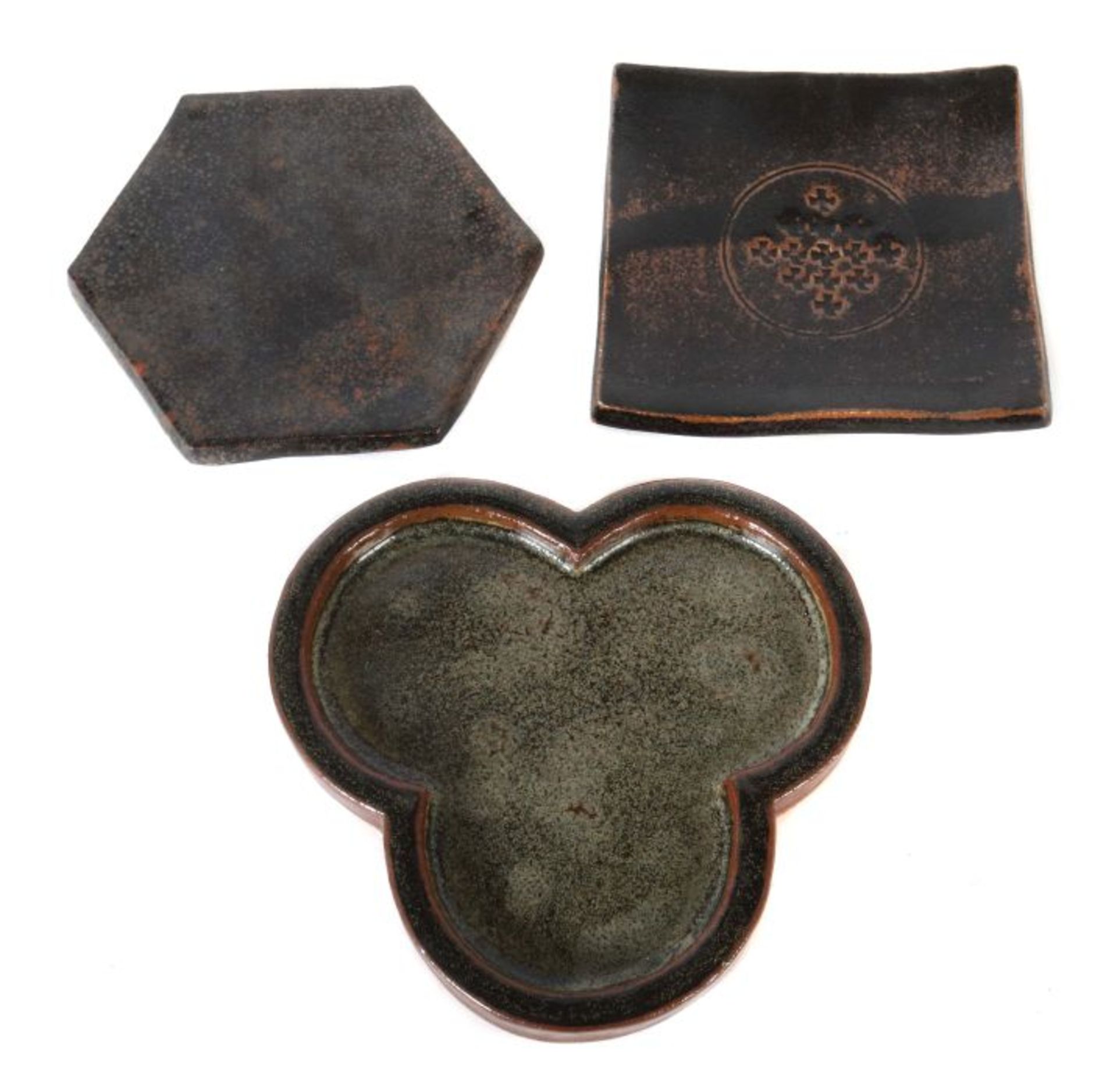 Kerstan, Horst Frankfurt 1941 - 2005 Kandern. 3 flache Schalen, Kandern, 1970/80er Jahre bzw. dat.