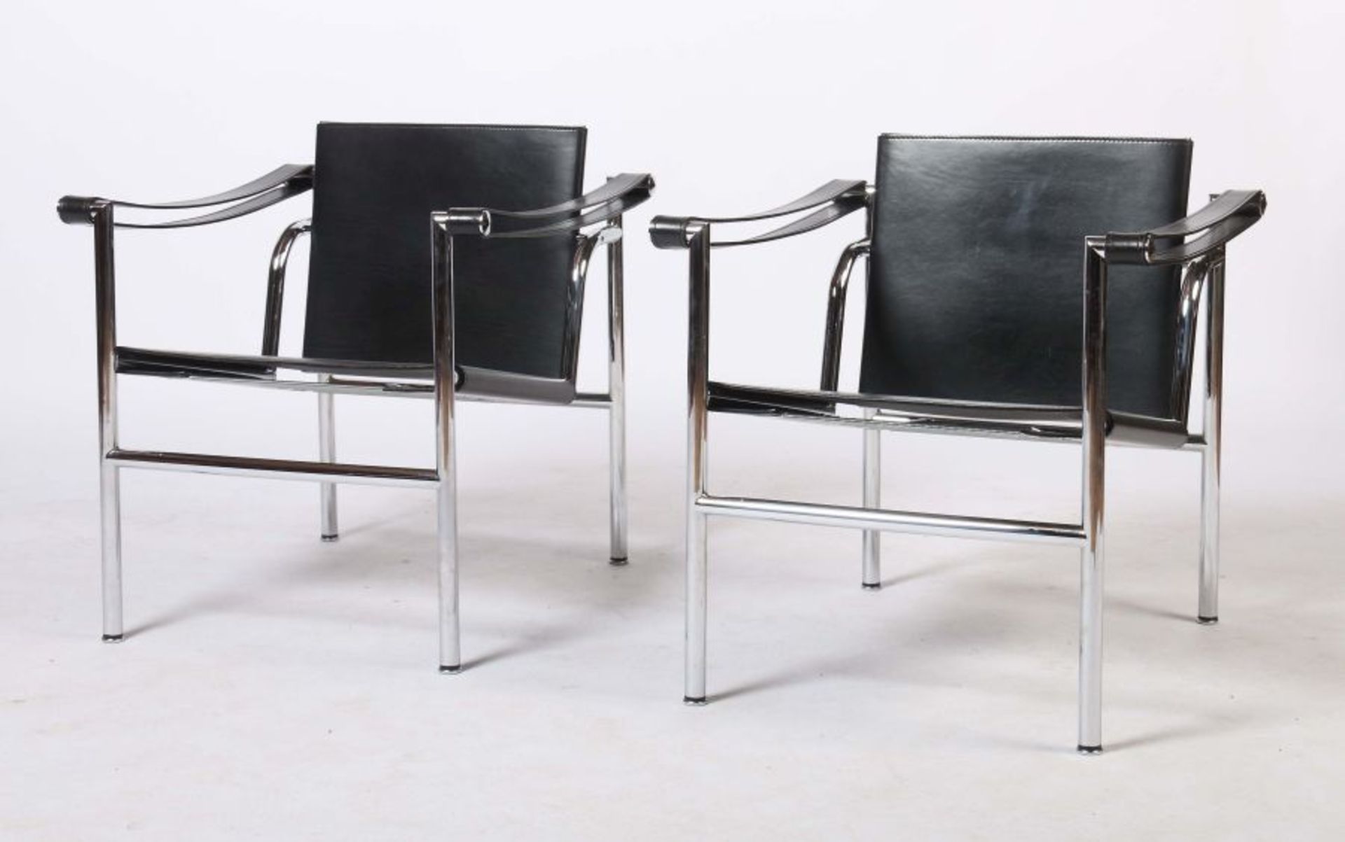Le Corbusier Pierre Jeanneret und Charlotte Perriand. "2x LC 1 Sessel", Entwurf: Ende 1920er Jahre, - Bild 2 aus 3