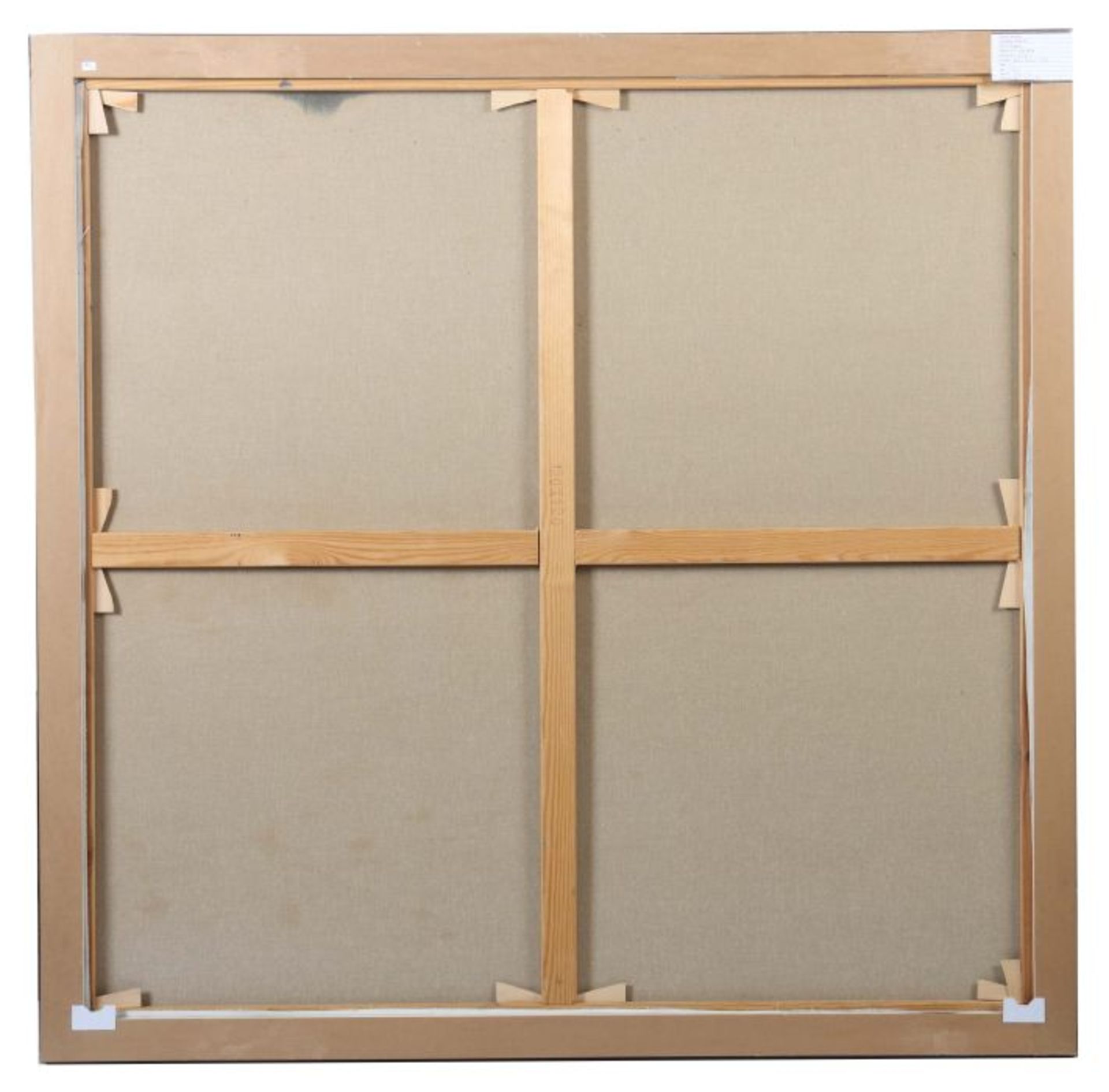 Mess, Heinz Joseph geb. 1955, Maler des 20./21 Jh.. "Ohne Titel", abstrakte Komposition in Schwarz - Bild 3 aus 3