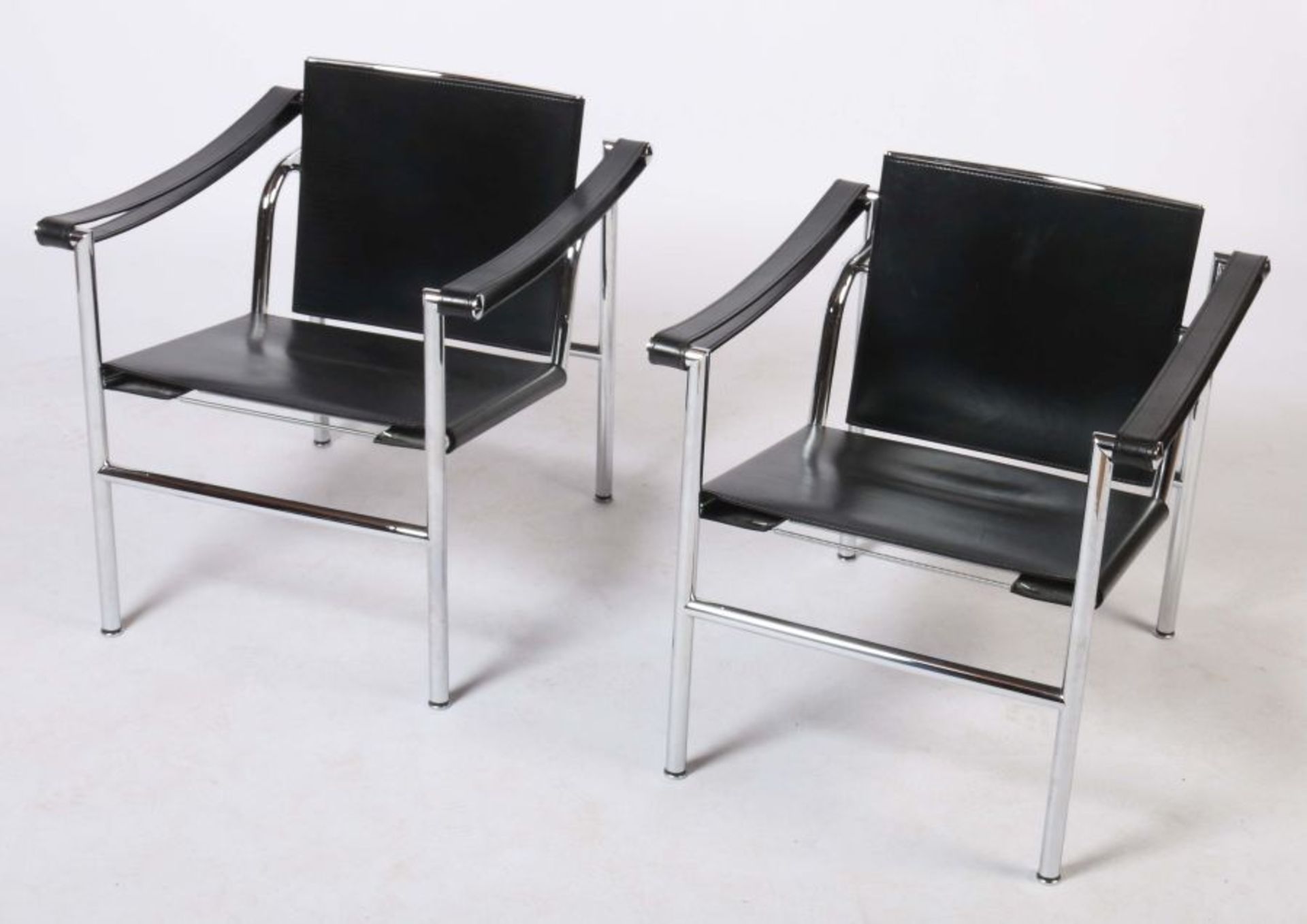 Le Corbusier Pierre Jeanneret und Charlotte Perriand. "2x LC 1 Sessel", Entwurf: Ende 1920er Jahre, - Bild 3 aus 3