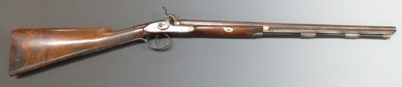 William Jones for McKenzie Barber & Co 28 bore percussion hammer action boy's gun with engraved