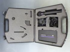 Audio Technica ATW- T202 cased microphone, Rs50 receiver and accessories