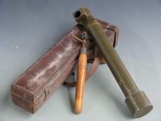 WW1 British periscope no 14, by R & J Beck Ltd, London, serial no 4768, with leather case