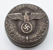 German Third Reich Nazi snuff/ pill box with Nazi eagle emblem