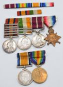British Army Victorian and later Royal Welsh Fusiliers medal group of six for Warrant Officer Second