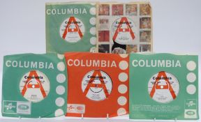 Promo / Demo - 42 singles on white and red/white Columbia