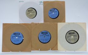Acetates - Five Decca acetates including The Drifters - Up On The Roof, Eden Kane - House To Let,