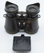German WW2 Hitler youth compass, marked 'Marsch Kompass Jugend D.R.G.M' together with a pair of Iris