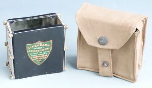 Collapsible periscope 'The Lifeguard' by Duerr & Sons, Manchester, in canvas case