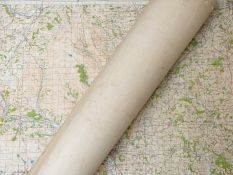 Twenty-one military Ordnance Survey maps including York, Eastern Counties, Winchester, Newport etc