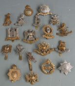 Nineteen British Army Dragoon Guards/Dragoons cap badges including 5th Kings Dragoon Guards (J R