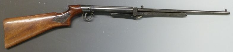 BSA Linclon Jeffries style short model .177 air rifle with BSA to the chequered grip and