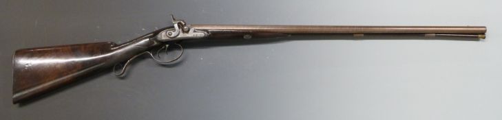 David Scott of Edinburgh 20 bore percussion drum and nipple converted from flintlock hammer action